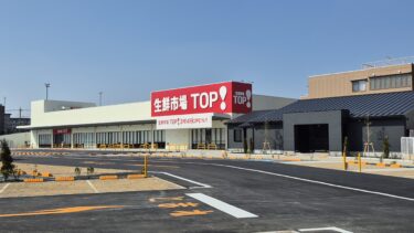 生鮮市場TOP大成店があす3月14日オープンへ　ディスカウント業態で競合するロヂャースの160m南
